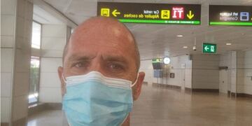 Patricio Da Milano está varado en Madrid y no puede volver al país.