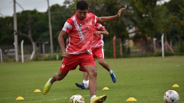 Damián Arce, listo para jugar. La única duda en el once titular Albirrojo.