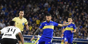 Darío Benedetto puso el 1 a 1 de Boca ante el Corinthians.