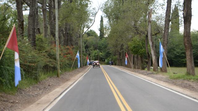Se habilitó la pavimentación de tres kilometros que mejoran el ingreso a la localidad serrana del departamento Totoral.