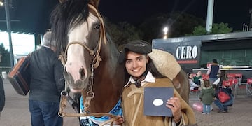 Julieta Montenegro, la amazona de Las Heras obtuvo el primer puesto en la Primera Copa Femenina de Aparte Campero disputada en Palermo.