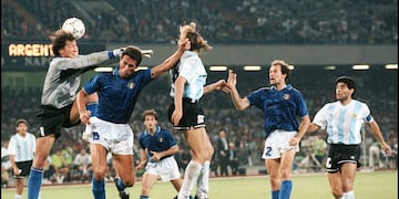 El cruce de Argentina-Italia en el Mundial '90.Murió “Totó” Schillaci, la gloria del Mundial de Italia ‘90