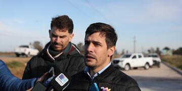 El intendente Leonardo Viotti recorrió la obra vial del ingreso oeste de la ruta 70