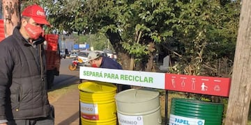 Puerto Iguazú se suma a la separación de residuos. Gentileza: Norma Devechi