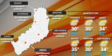 Alerta amarilla para Misiones: tormentas eléctricas y lluvias.