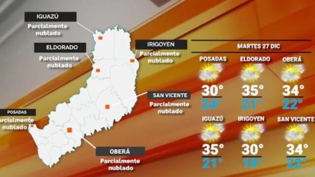 Alerta amarilla para Misiones: tormentas eléctricas y lluvias.