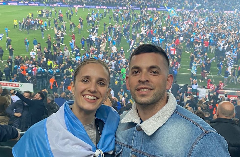 A dos meses del Scudetto, una pareja de cordobeses que vive en Italia recordó el gran día del Napoli
