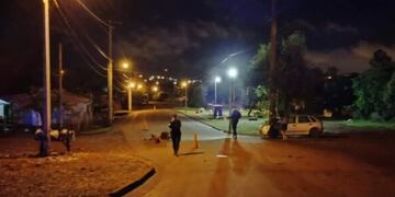 Accidente vial en Oberá: un motociclista lesionado.