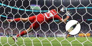 Un cordobés replicó el penal entre Emiliano Martínez y Virgl Van DIjk.