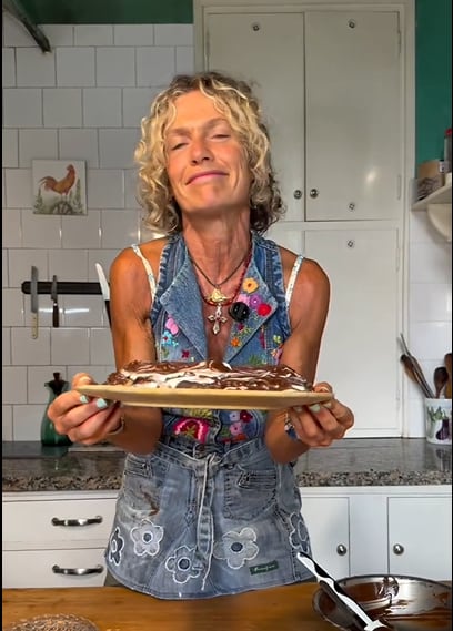 Receta de tarta helada de banana sin gluten de Maru Botana