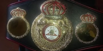El cinturón de campeona del mundo de la boxeadora que sufrió un robo en Córdoba.