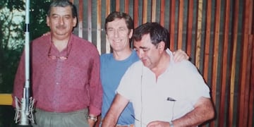 Héctor Ramos junto a Aníbal Perero y Arnaldo Guevara.