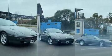 Una Ferrari perdió el control en Avenida Lugones y estuvo al límite de una tragedia: ¿qué pasó con el conductor?