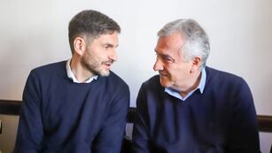 Gerardo Morales estuvo en Rosario, donde se reunió con el candidato a gobernador de Santa Fe por Unidos para Cambiar Santa Fe, Maximiliano Pullaro.