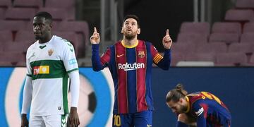 Lionel Messi, figura en la victoria de Barcelona contra Elche.