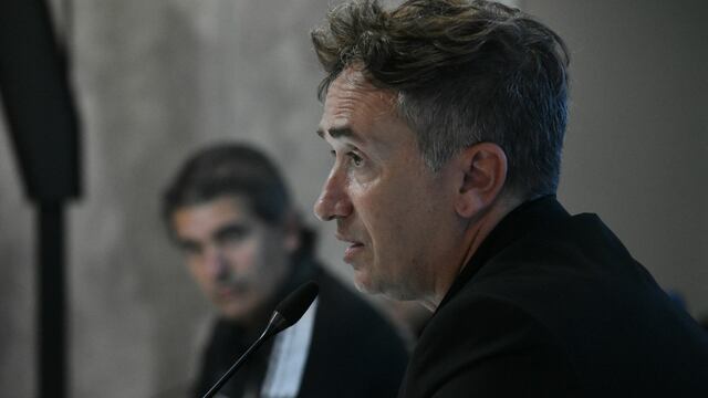 Federico Beligoy, a favor del penal cobrado a favor de Racing. Foto: Prensa AFA