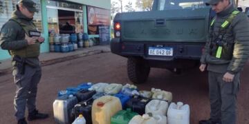 Secuestran contrabando de combustible en Bernardo de Irigoyen.