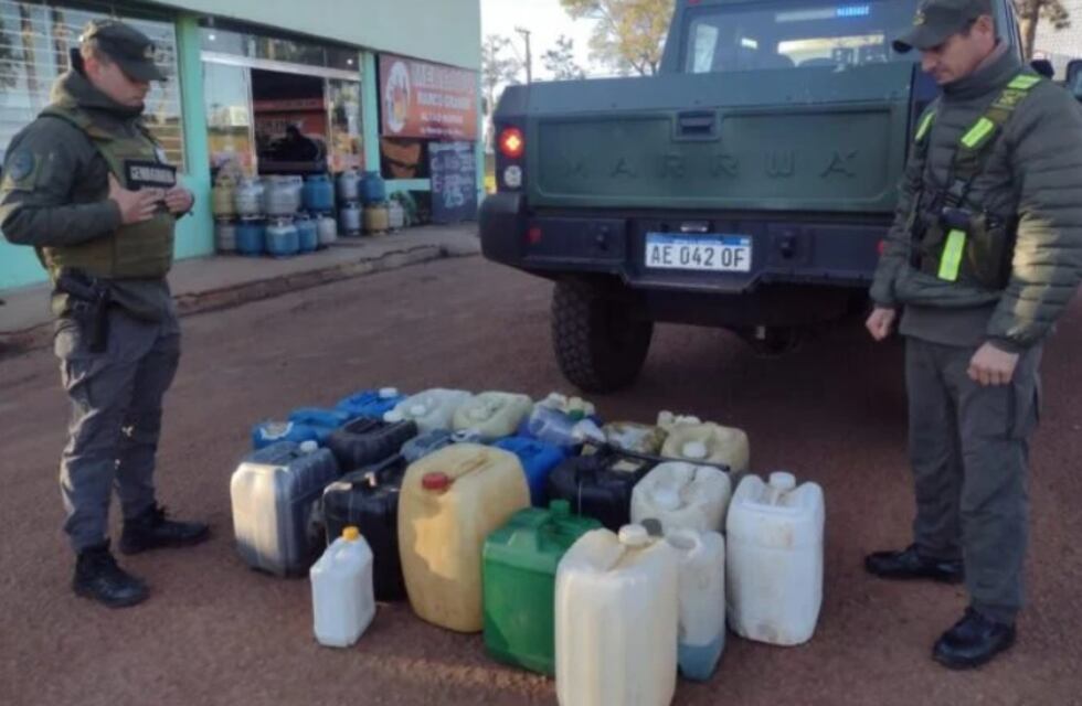 Secuestran contrabando de combustible en Bernardo de Irigoyen