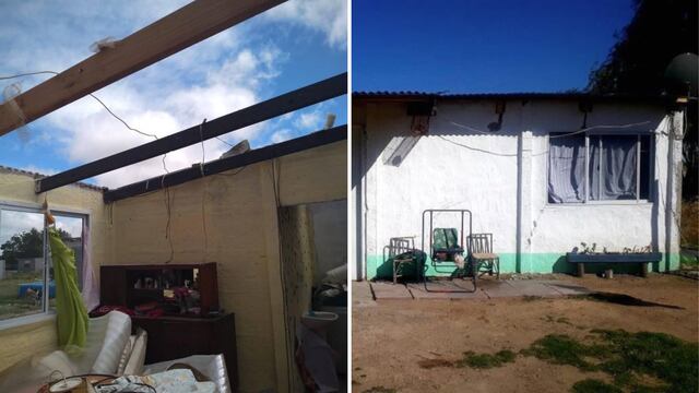 Yésica Valdez logró reconstruir el techo de su casa tras el temporal.