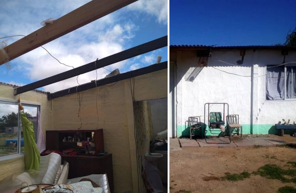 Celebrar después de la tragedia: el temporal le voló el techo de su casa y logró reconstruirlo