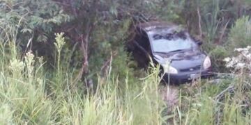 Alem: volcó con su automóvil y terminó herido de levedad.