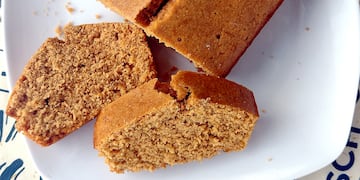 Budín integral de naranja.