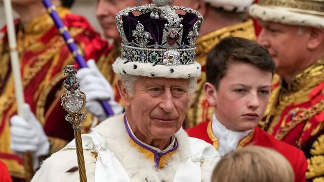Carlos III, coronado rey del Reino Unido (AP).