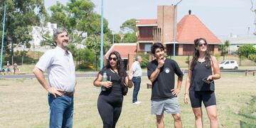 Angel Giano visitó Barrio La Bianca en Concordia.