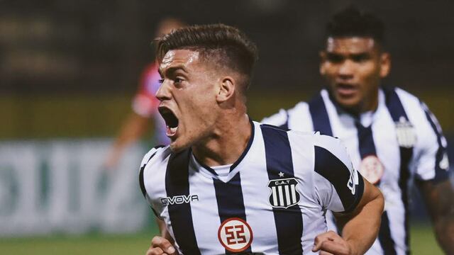 La boca llena de gol de Federico Girotti, el goleador de la "T" en Copa Argentina (Prensa Talleres)