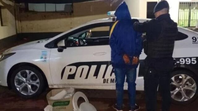 Robó un inodoro y fue detenido en Oberá.