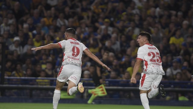 "Maravilla" Martínez fue la figura en la histórica victoria de Instituto frente a Boca en La Bombonera. (Federico López Claro / La Voz)