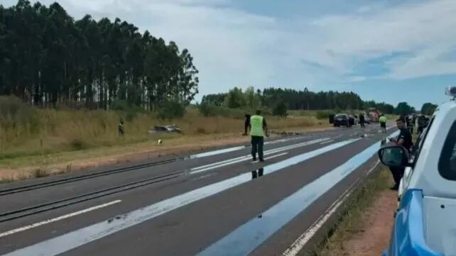 Violento choque en Ruta 136