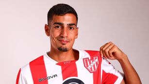 El lateral por izquierda Elías Pereyra llegó a Instituto a préstamo por año, con opción de compra. Viene de jugar en Godoy Cruz (Prensa Instituto).