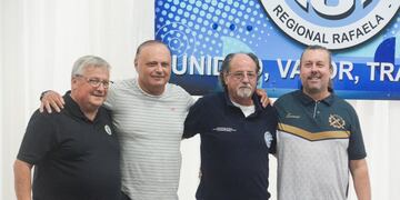 Marcelo Lombardo, Roberto Oesquer, Horacio Otero y Sebastián Beccaría