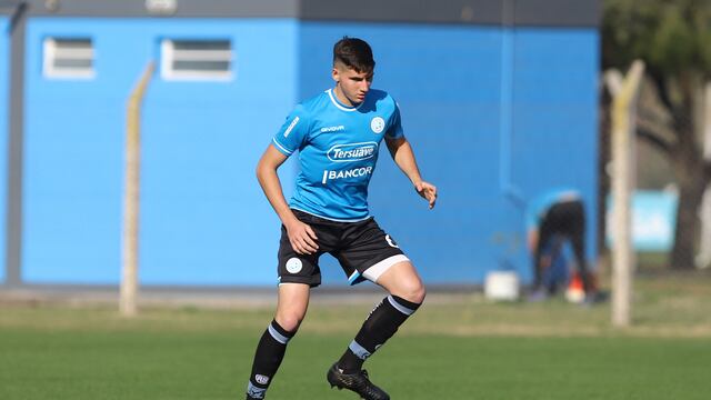 Con 20 años, Santiago Morales haría su debut este lunes en Belgrano ante Estudiantes de Río Cuarto (Prensa Belgrano).