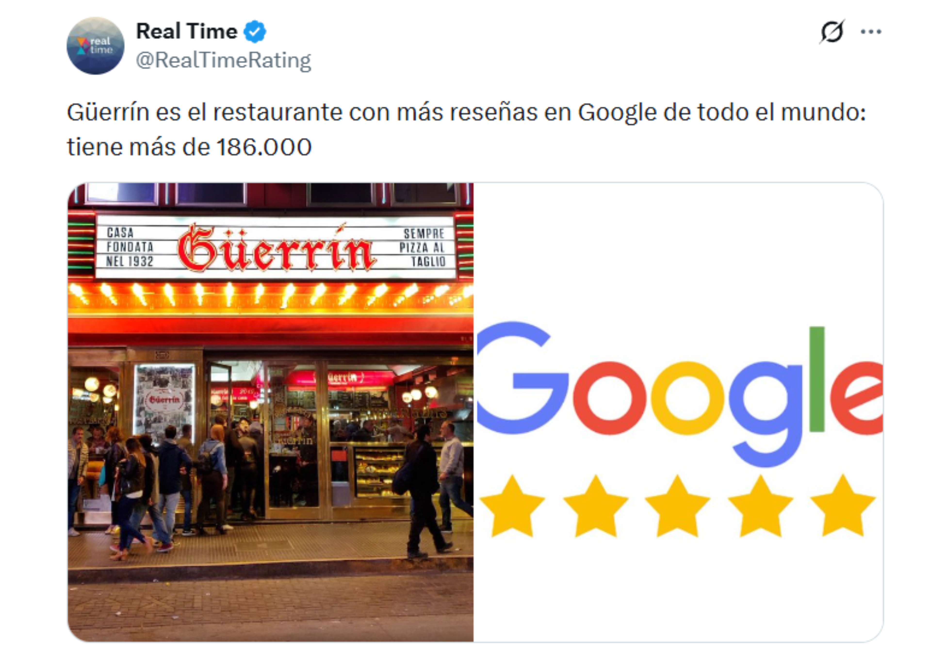 Güerrín batió un récord.