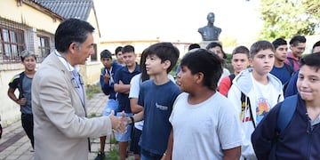 Martín Oliva en el inicio del cilco lectivo.