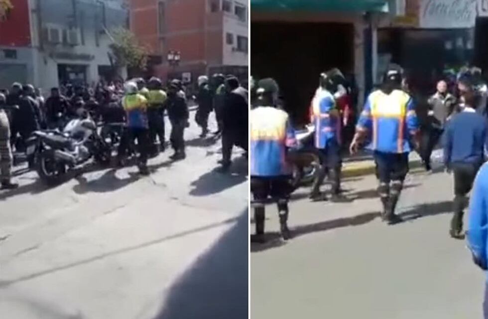 Batalla campal entre inspectores municipales y transeúntes en la capital tucumana