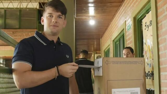 Balotaje 2023: el vicepresidente electo, Lucas Romero Spinelli, sufragó en Posadas.