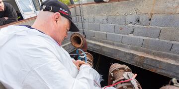 El DPOSS trabaja en Tolhuin para que funcione la bomba que impulsa agua