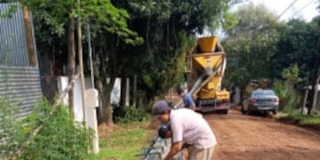 Puerto Iguazú: culminan obras viales en barrio Santa Rosa.