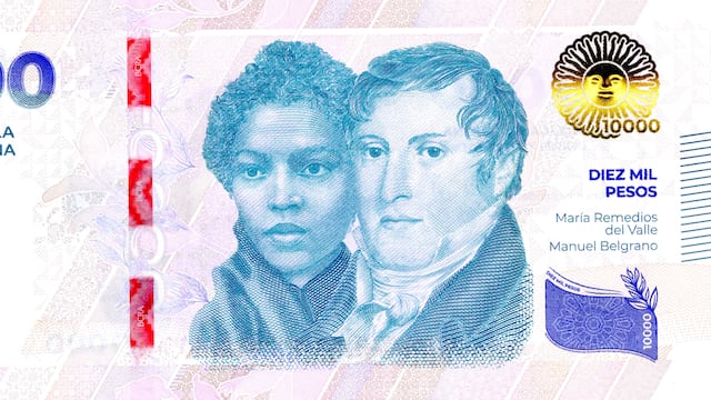 El Banco Central puso en circulación el nuevo billete de 10 mil pesos. Foto: La Voz