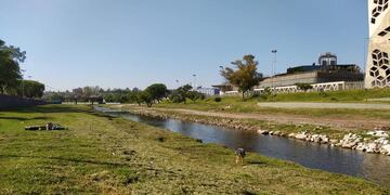 El afluente ubicado en pleno centro de la ciudad de Córdoba y donde trabajaron los equipos de las instituciones participantes.