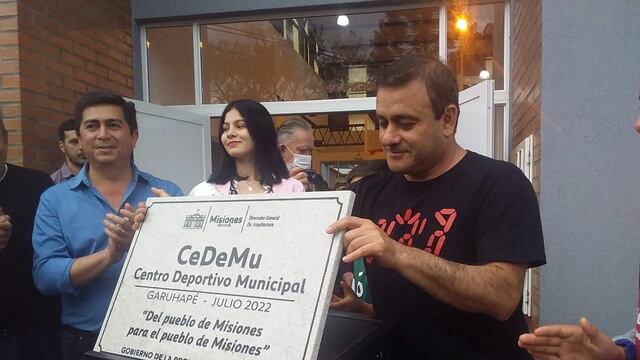 Se inauguró un Polideportivo Municipal en Garuhapé