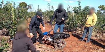 Recuperaron motocicleta robada en San Pedro.