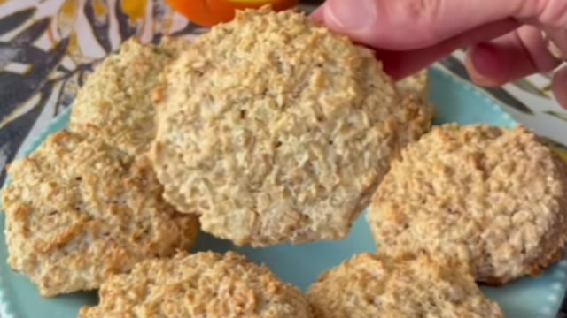 La receta de galletitas de naranja.