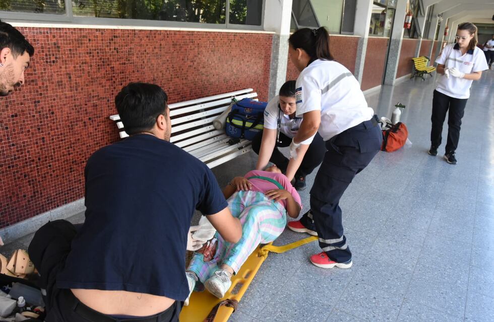 Realizaron un simulacro en el Colegio San José