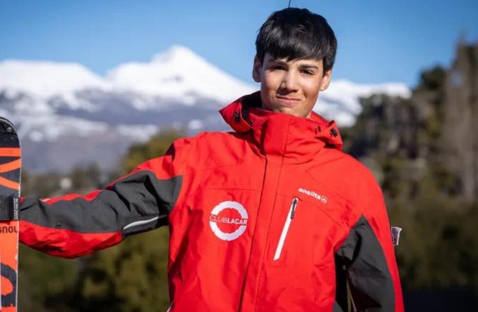 El neuquino de 12 años que lleva su talento en el esquí a Europa y es una promesa para el deporte