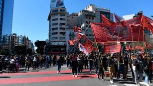 Primera jornada de piquetes en el Gobierno de Milei. Foto: Archivo