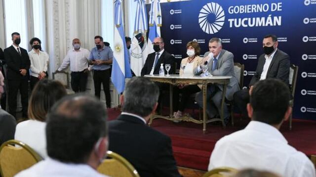 Jaldo se reunió con representantes de los ministerios.